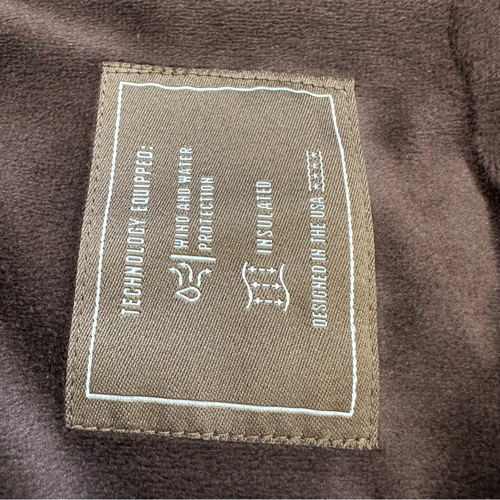 Ariat Vest Mens XL Black Brown Crius Quilted Full Zip Embroidered Fleece Lined - Picture 5 of 13
